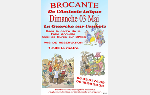 Brocante de l'Amicale Laique La Guerche