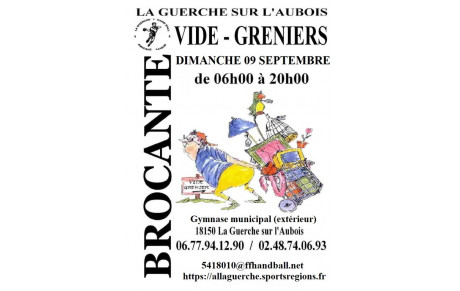 Brocante de L'AMICALE LAIQUE LA GUERCHE HANDBALL